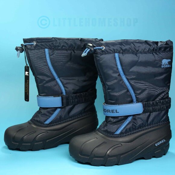 Sorel Kids Navy and Light Blue Snow Boots - Picture 2 of 7